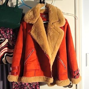 Heavy faux fur jacket